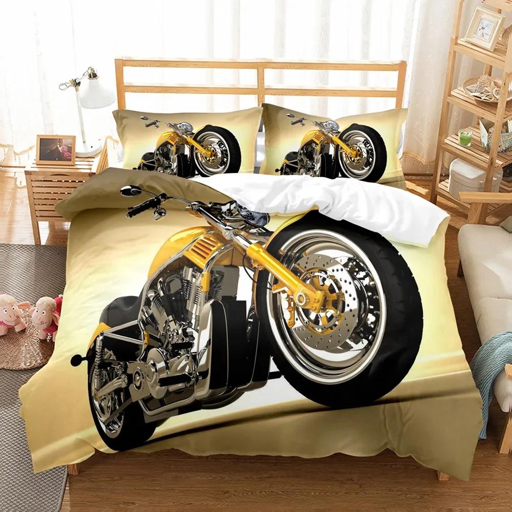 סט מצעים מודפס בדוגמת דינוזאורים מצוירים, 3 חלקים, 1*כיסוי שמיכה+2*ציפית, מתאים למיטה קינג, מיטה יחיד לכל העונות