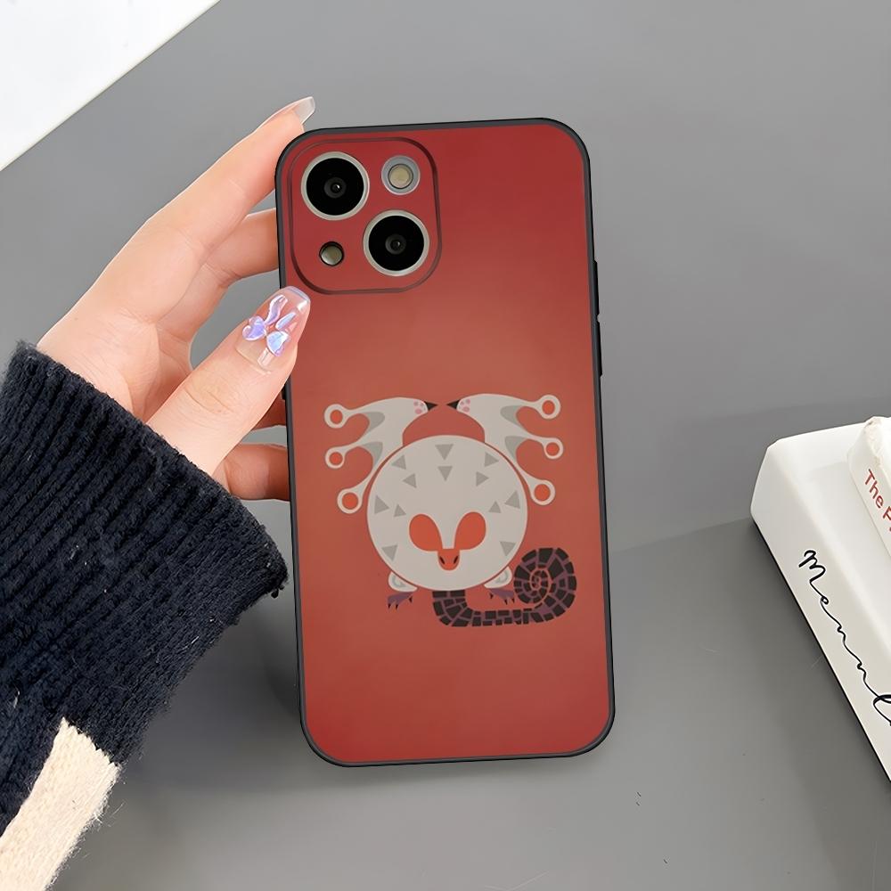 M-Monster Hunter Spiel Handyhülle Für Iphone 17 Air 15 Pro Max 14 Pro 16 Plus 12 13 11 Xr X Xs 8 7 Plus Rückseite