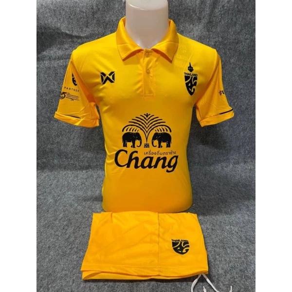 THAILAND Football Soccer Polo Vintage Shirt National Unisex Men Women Training JERSEY Print Quick Dry Short Sleeve Uniform Elephant Badge Logo