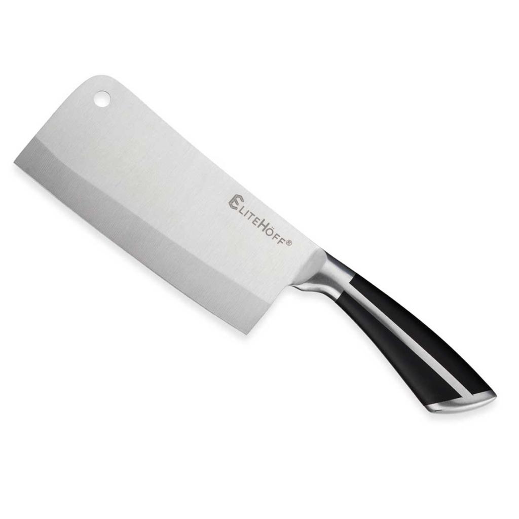 9-Piece Kitchen Knife Set In A Stand With Sharpener And Scissors E-6263