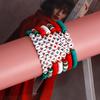 Soft Pottery Beaded Bracelet Christmas Set, Holiday Gifts Alphabet Bracelet Versatile Jewelry