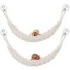 2PCS Hermit Crab Climbing Toys Hermit Crab Accessories Climbing Rope with 4 Hooks Hermit Crabs Habitat Decor for Leopard Gecko Lizards Geckos Snakes