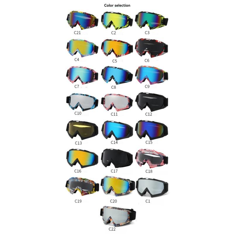 Ochelari de schi de înaltă calitate, cu ramă colorată și lentilă de lux din TPU, rezistente la vânt, UV 400, pentru sporturi în aer liber, schi, bărbați și femei