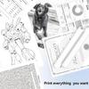 2/4 Roll A4 Quick-drying Heat-sensitive Paper, Suitable for Portable Printers - Thicker, Clearer Fonts, High Quality