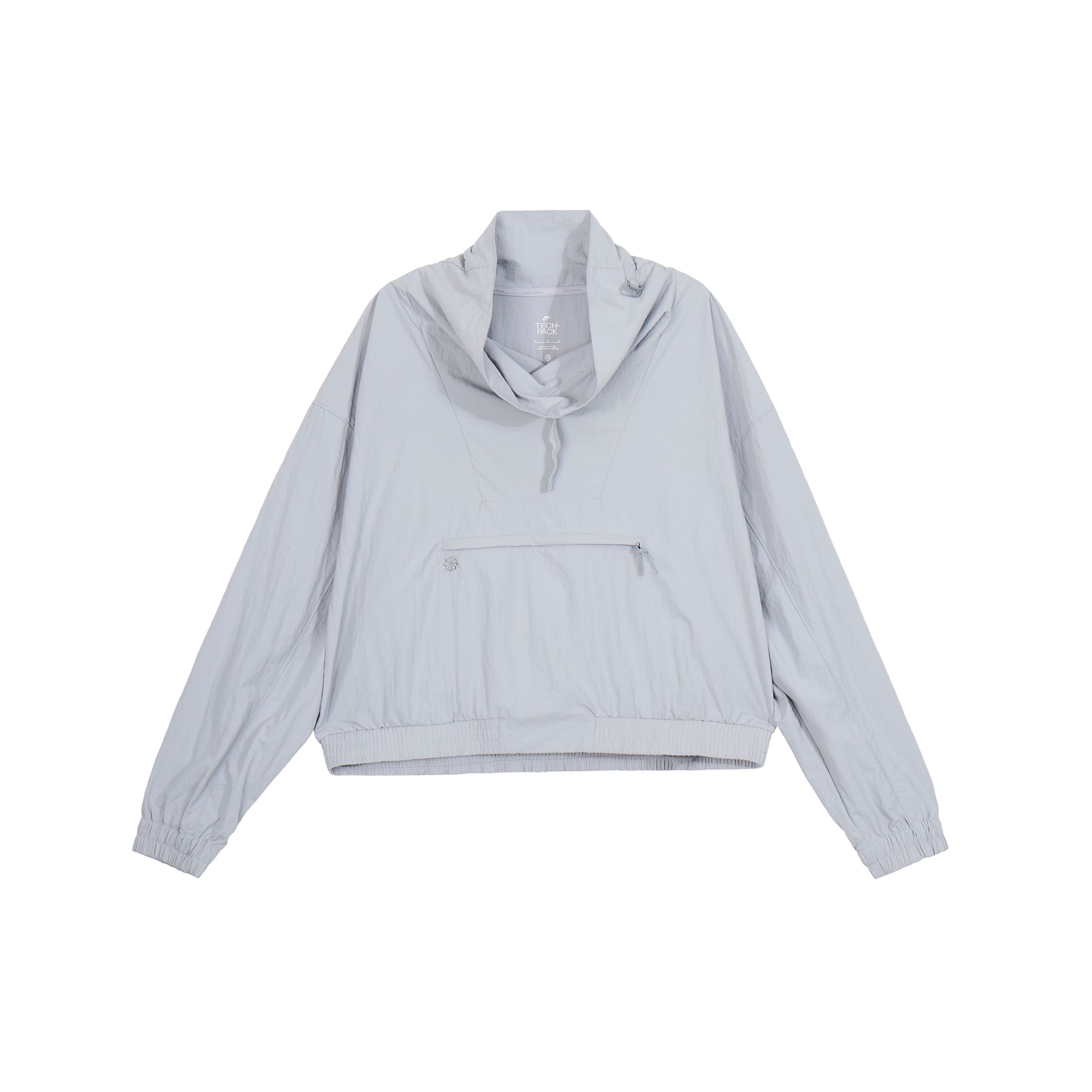 

Nike Спортивная куртка Tech Pack Solid с карманом на молнии и тканым воротником, женская куртка серебристо-серого цвета DQ6658-012 XL