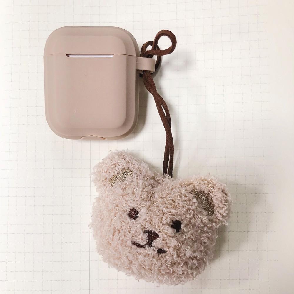 Plush Bear Pendant Protector for Apple Airpods 1 2 3 Wireless Earphone Silicone Protector for Airpods Pro 2 Earphone Soft Case