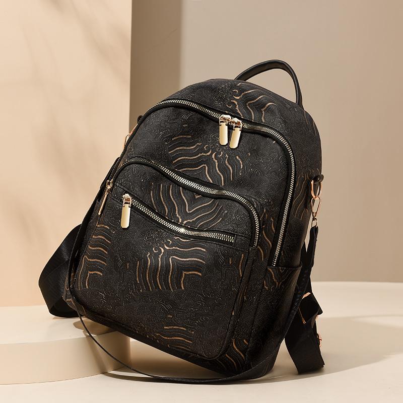 Women's Retro Print Backpack Large Capacity Backpack