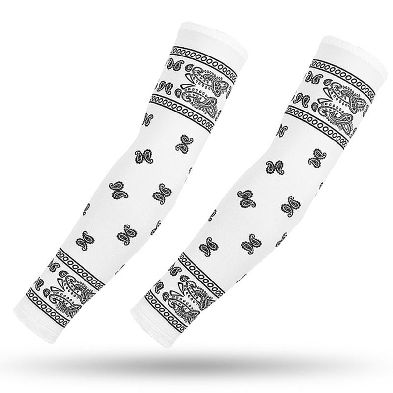 Quick Dry Arm Compression Sleeve Basketball Cycling Arm Warmer Summer Running UV Sun Protection Armguards Sunscreen Cuff Cover