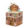 Christmas Money Box for Cash Gift Pull Surprise Money Holder with Snowman/Tree/Santa Card And 50 Pcs Transparent Bags for Home Party Favors