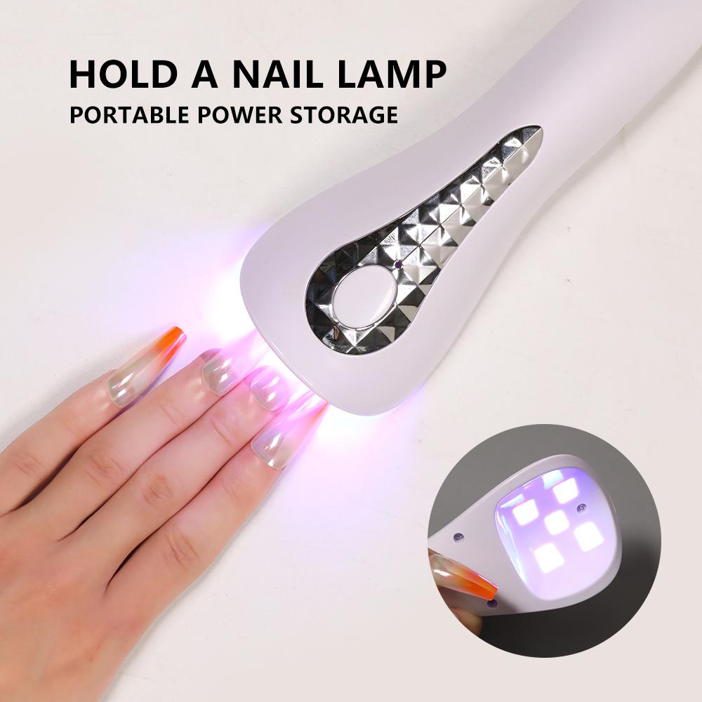Handheld Lamp For Nails Drying Lamp UV LED Rechargeable Mini Manicure Lamp Quick Drying Nail Dryer For Gel Polish Manicure Tools
