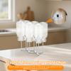 Foldable Baby Bottle Drying Rack Stainless Steel Vertical Cup Storage Rack Universal Kitchen Utensil Drain Rack for Countertop