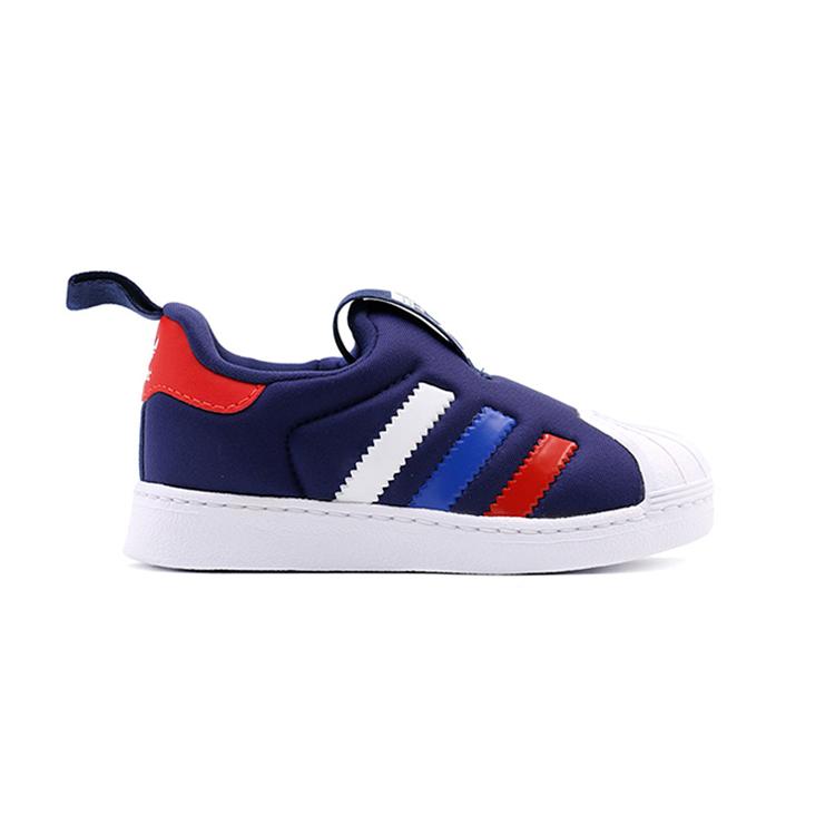 adidas Originals Superstar 360 I Comfortable Abrasion Resistant Low Top Skateboard Shoes Blue Infant And Toddler BA8043