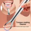 1/2 Pcs Reusable Stainless Steel Useful Tongue Scraper Cleaning Coated Tongue Cleaner Fresh Breath Oral Hygiene Care Tools SGQ01