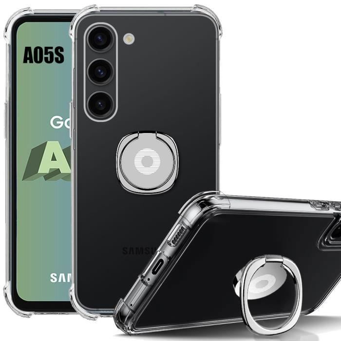 Coque de protection - BOOLING - pour Samsung Galaxy A05s - Silicone Slim - Transparent - Argenté