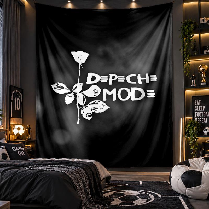 Wall Hanging Tapestry Depeche Mode Print Cloth for Living Room Bedroom Home Decor