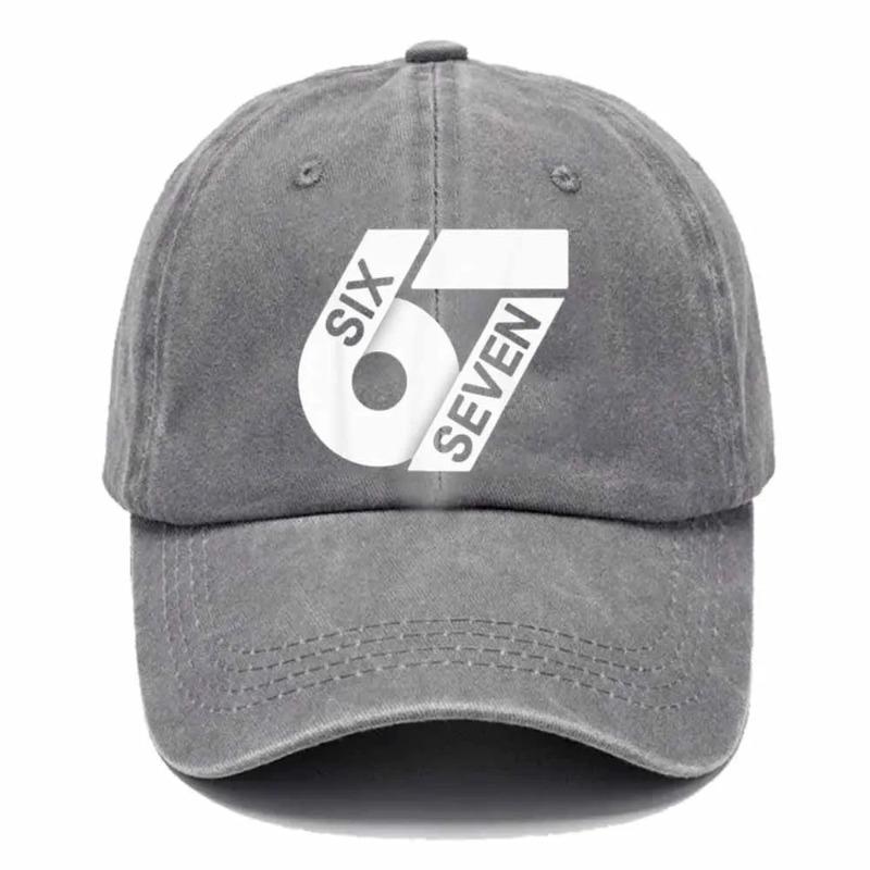 67 Meme Funny Six Seven Sun Baseball Cap Casual Men Adult Hip Hop Hats Print Hiking Fishing Baseball Caps Gift Idea