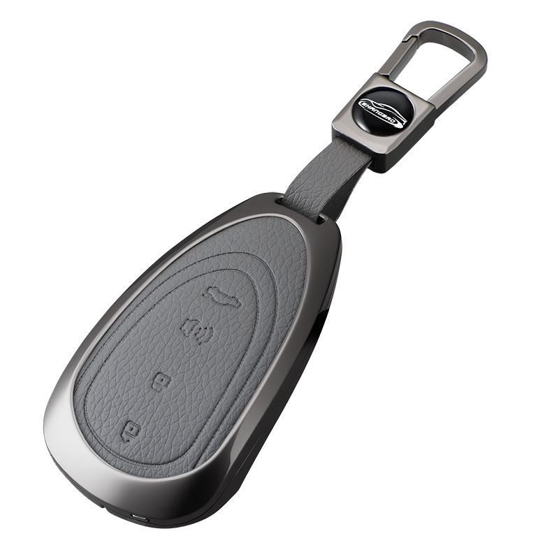Compatible Car Key Case for Weipai Model B In Elephant Gray