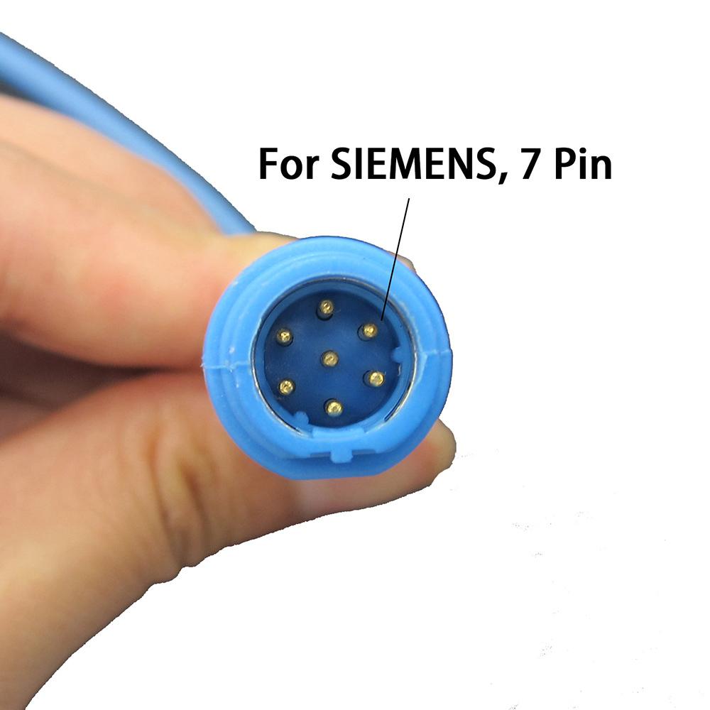 Kompatibel mit SIE*MEN*S, 7-poligen Patientenmonitoren, wiederverwendbarem SPO2-Sondensensor, SPO2-Fingersensor, Überwachung der Blutsauerstoffsättigungsdaten