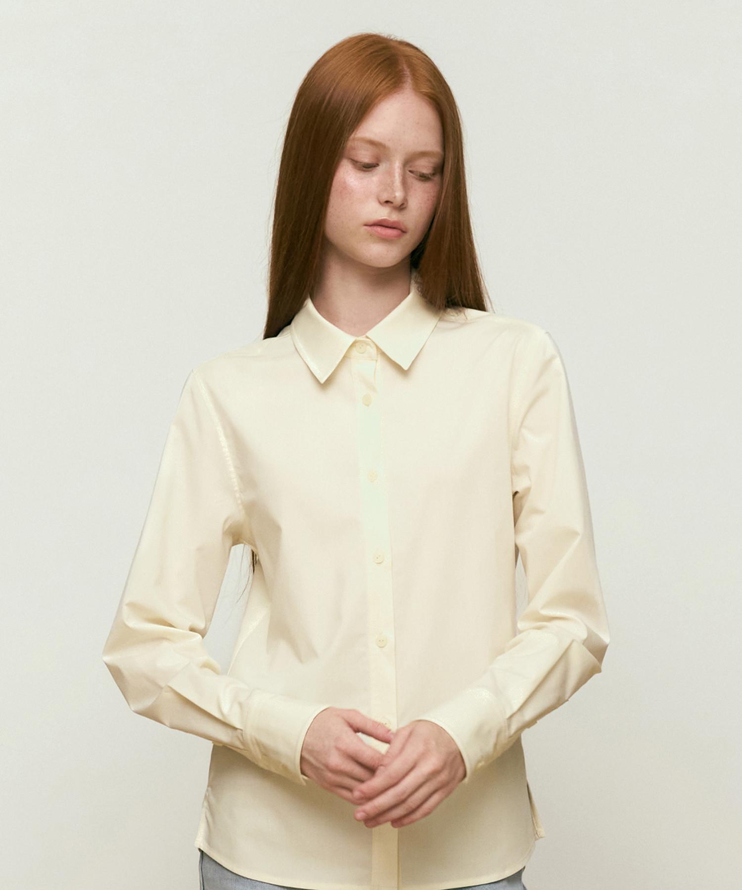 Kirsh Cherry Slim Fit Shirt [Light Yellow] 2