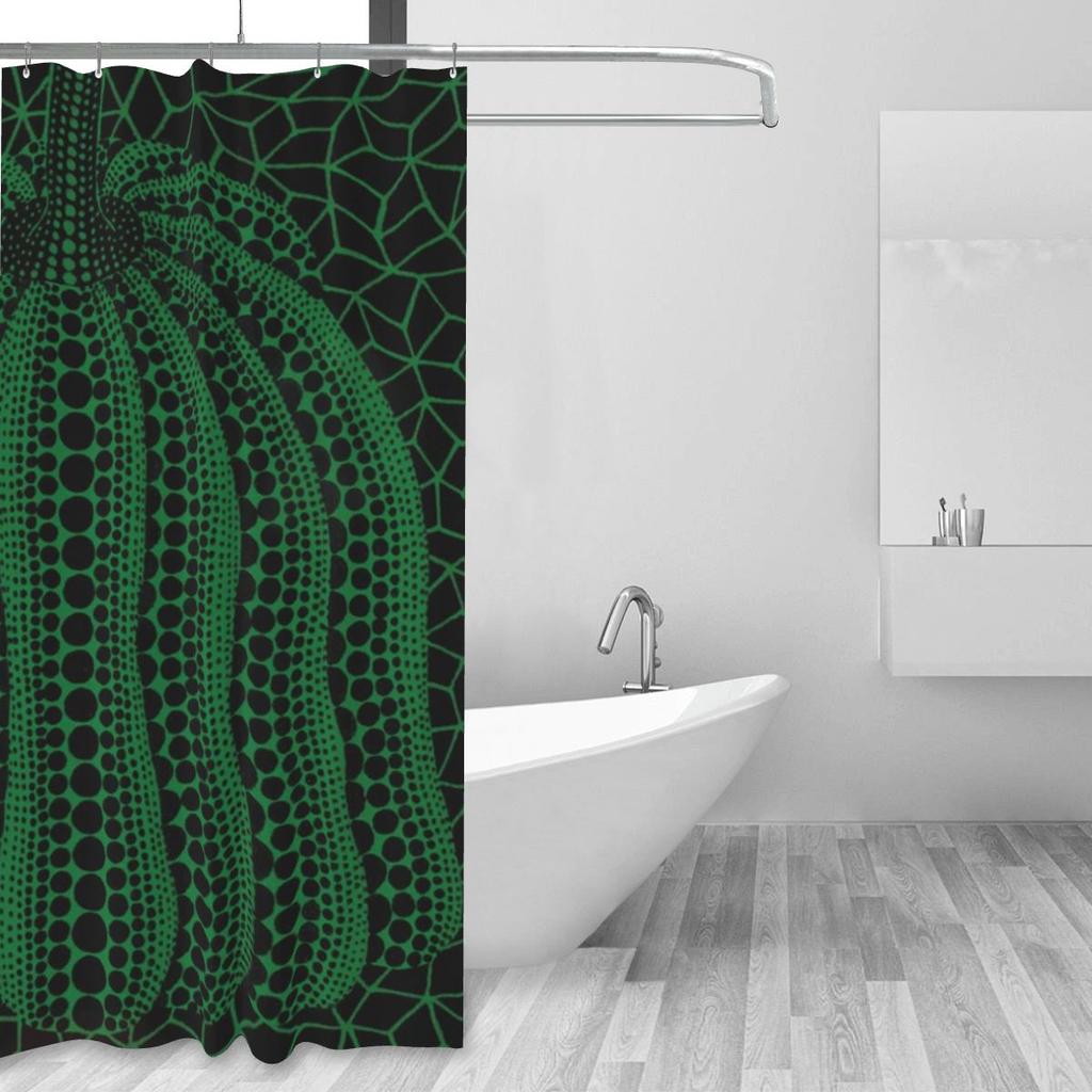 Perdea de duș Abstractă cu dovlecei Yayoi Kusama Baie Poliester Impermeabilă Perdele de baie cu cârlige