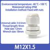 10/50/100Pcs Cable and Wire Waterproof Joint M-type M8 M10 M12 M14 M16 M20 M22 M24 M27 M30 M32 White Nylon Plastic Connector