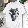 Y2K Goofy Cat Funny Meme T Shirt Unisexs Women 9Os Vintage Style Short Sleeves Tshirt Fashion Streetwear Oversized Tshirts Mlae