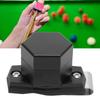 Hexagonal Pool Cue Chalk Box with Magnetic Clip 6063 Aluminum Black Lightweight Magnetic Portable Billiard Chalk Case for Billiard Cue