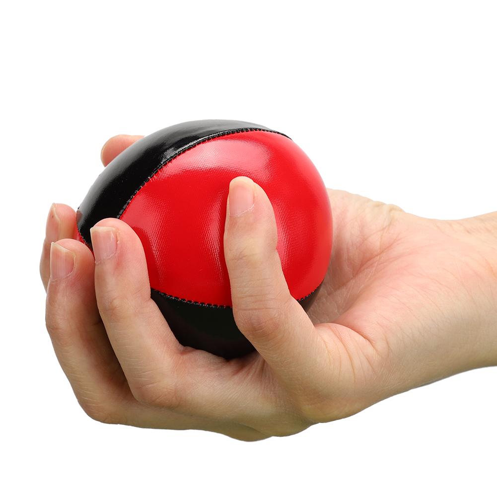 3PCS Red Black PU Leather High End Portable EPS Fine Colloidal Particle Juggling Ball