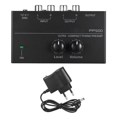 PP500 Phono předzesilovač předzesilovač s ovládáním hlasitosti Ultrakompaktní předzesilovač předzesilovač Mikrofon Zvětšení mixážního pultu pro vinylový gramofon