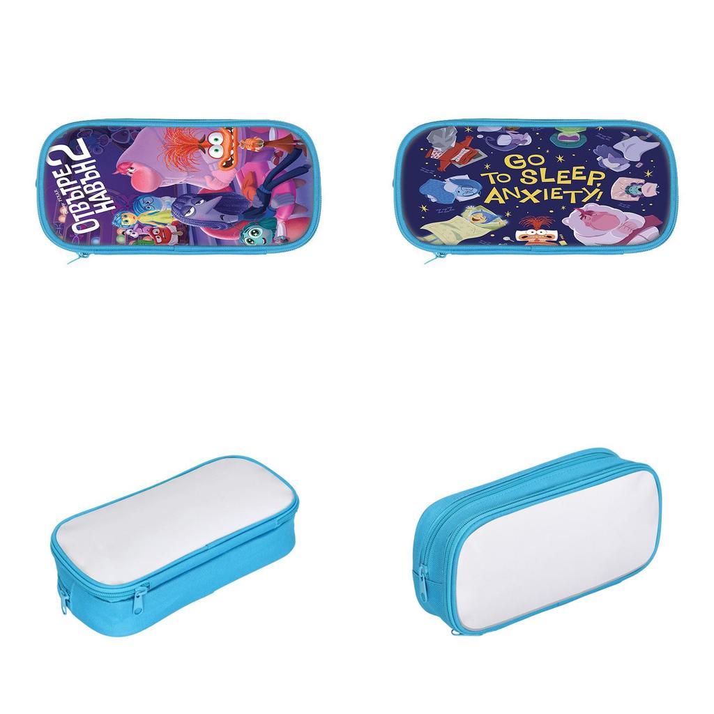 Inside Out Brain Characters Pencil Case With Large Capacity For Students And Office Use