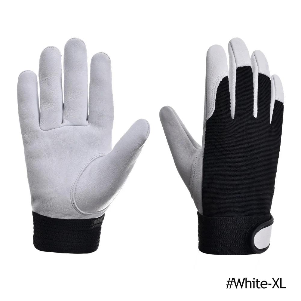 Cowhide Leather Work Gloves Safety Labour Protection Garden Sports Motorcycle Driver Workers Work Welding Wear-resistant Gloves