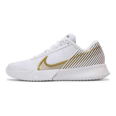 נעלי טניס Court Air Zoom Vapor Pro 2 ווימבלדון נשים לבן זהב מטלי-גרגר סגול גרנדיוזי HF3631-100