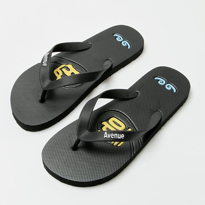 New flip-flops summer wear-resistant outdoor wear pinch men's slippers non-slip soft bottom seaside beach sandals