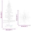 Wooden Christmas Tree with Stand Brown 90 cm Solid Pine Wood