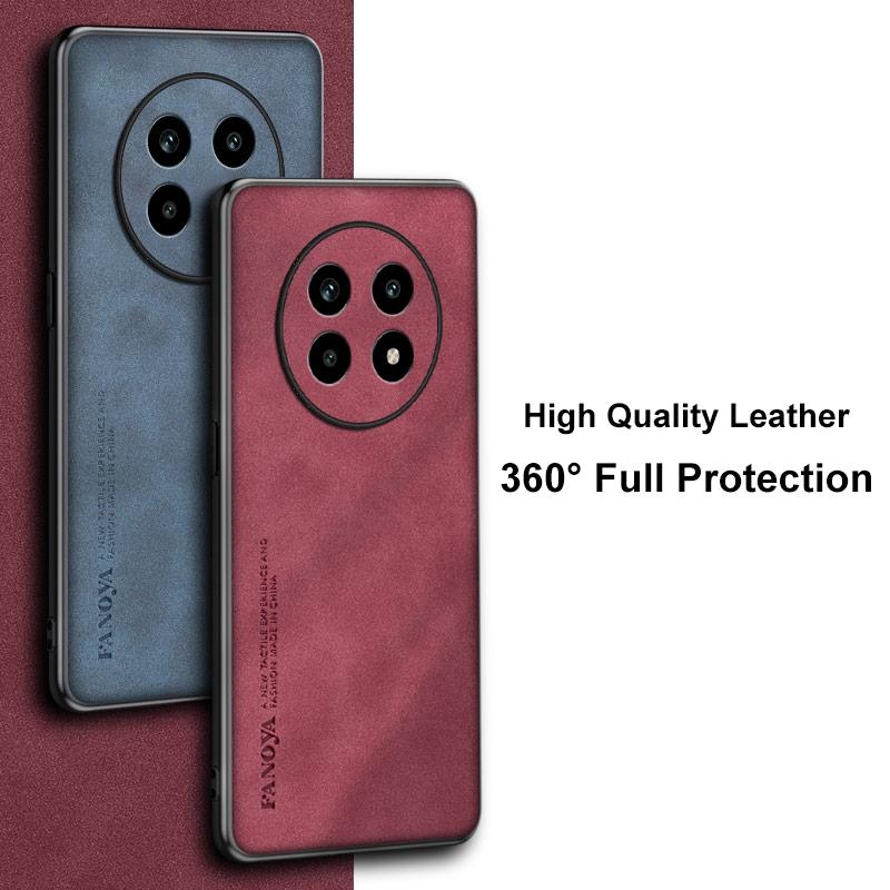 For Realme 13 Pro 5G Case Luxury PU Leather Phone Case For Realme 13 Pro Plus Realme13 Back Cover Matte Silicone Full Protection