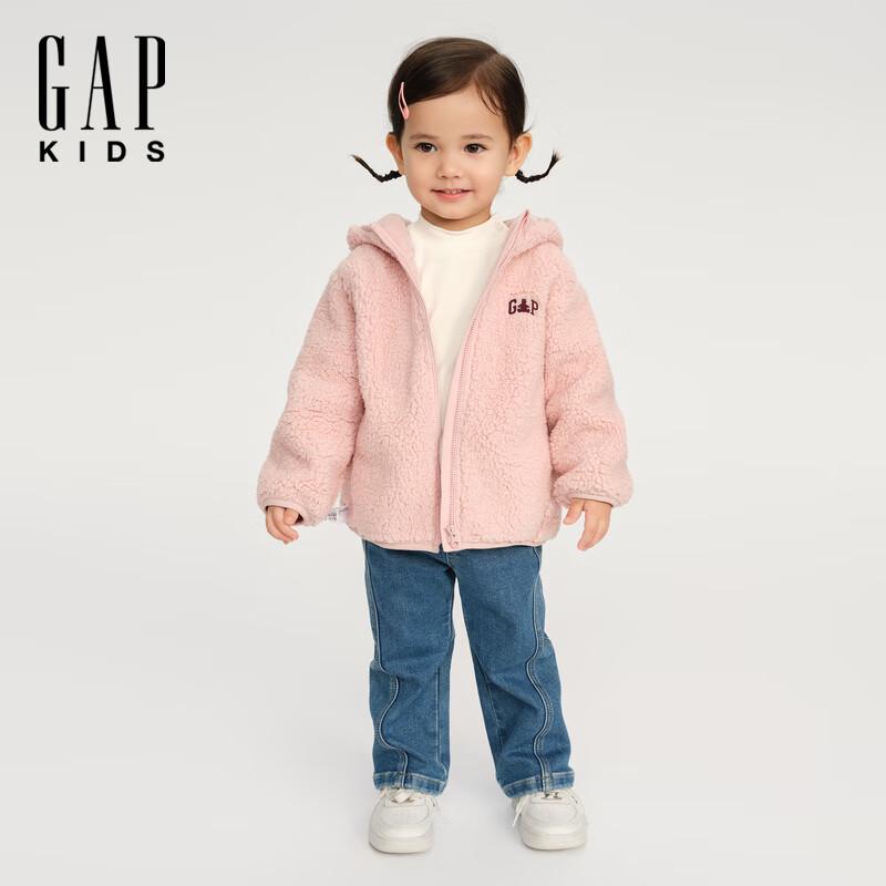 Gap Toddler Girls' Faux Lambswool Hooded Sweatshirt