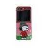 Cute Mango Watermelon Cartoon Snoopy Sparkling Folding Phone Case for Samsung ZFlip 5 6 7 Zflip5/6/7 Funny Fruit Snoopy Cover