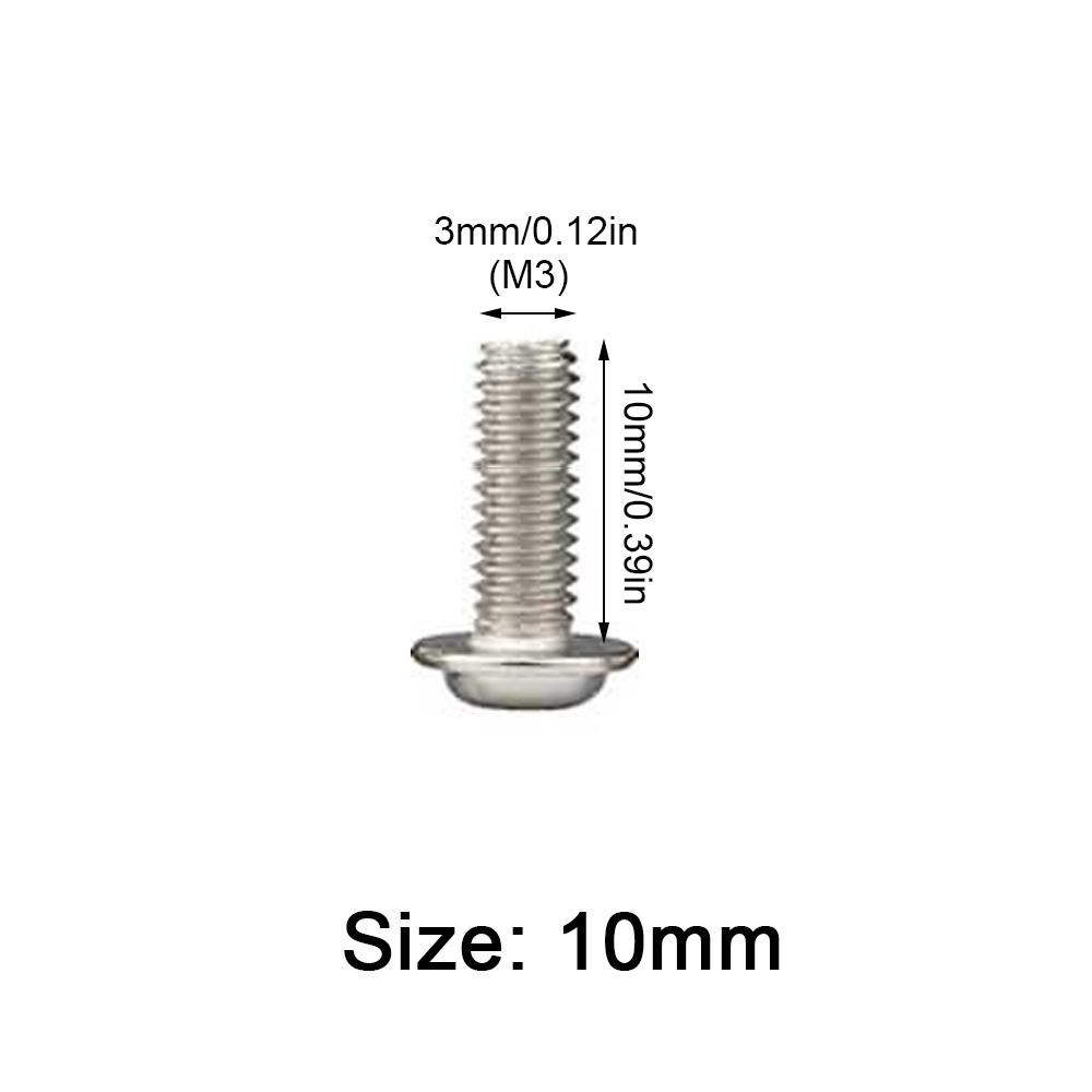 10PCS Round Head Screw PWM Screws Pan Washer M3 M4 Stainless Steel Cross Screw