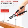 6/9In Screw Extractor Pliers Efficiently Remove Stripped Screws Wire Stripper Pliers with Nonslip Handle Damaged Screw Extractor