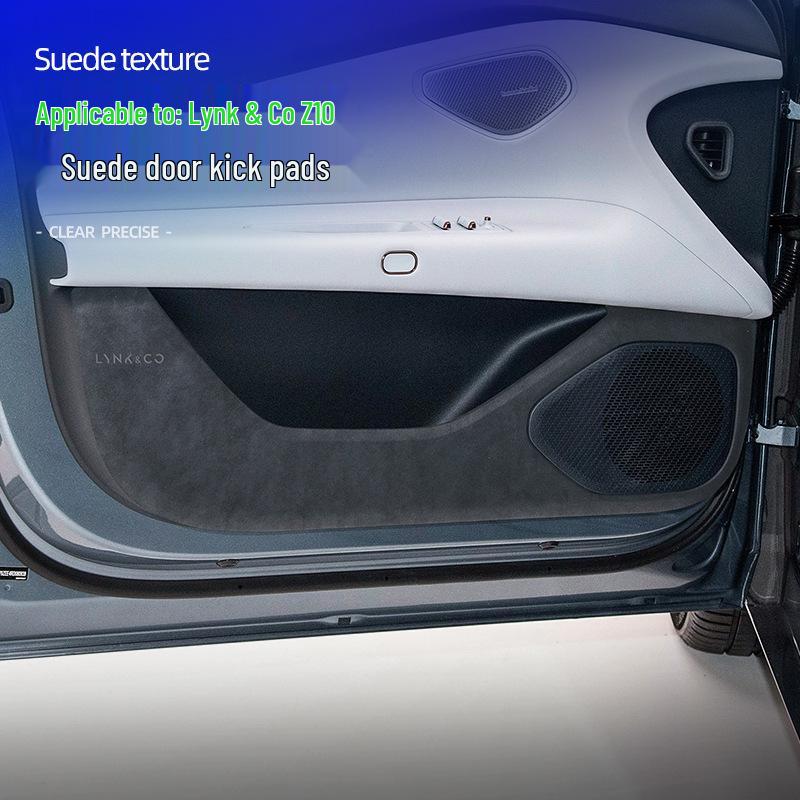 Lynk&Co Z10 Suede Door Kick Pads - Anti-Dirty, Anti-Kick Interior Protectors