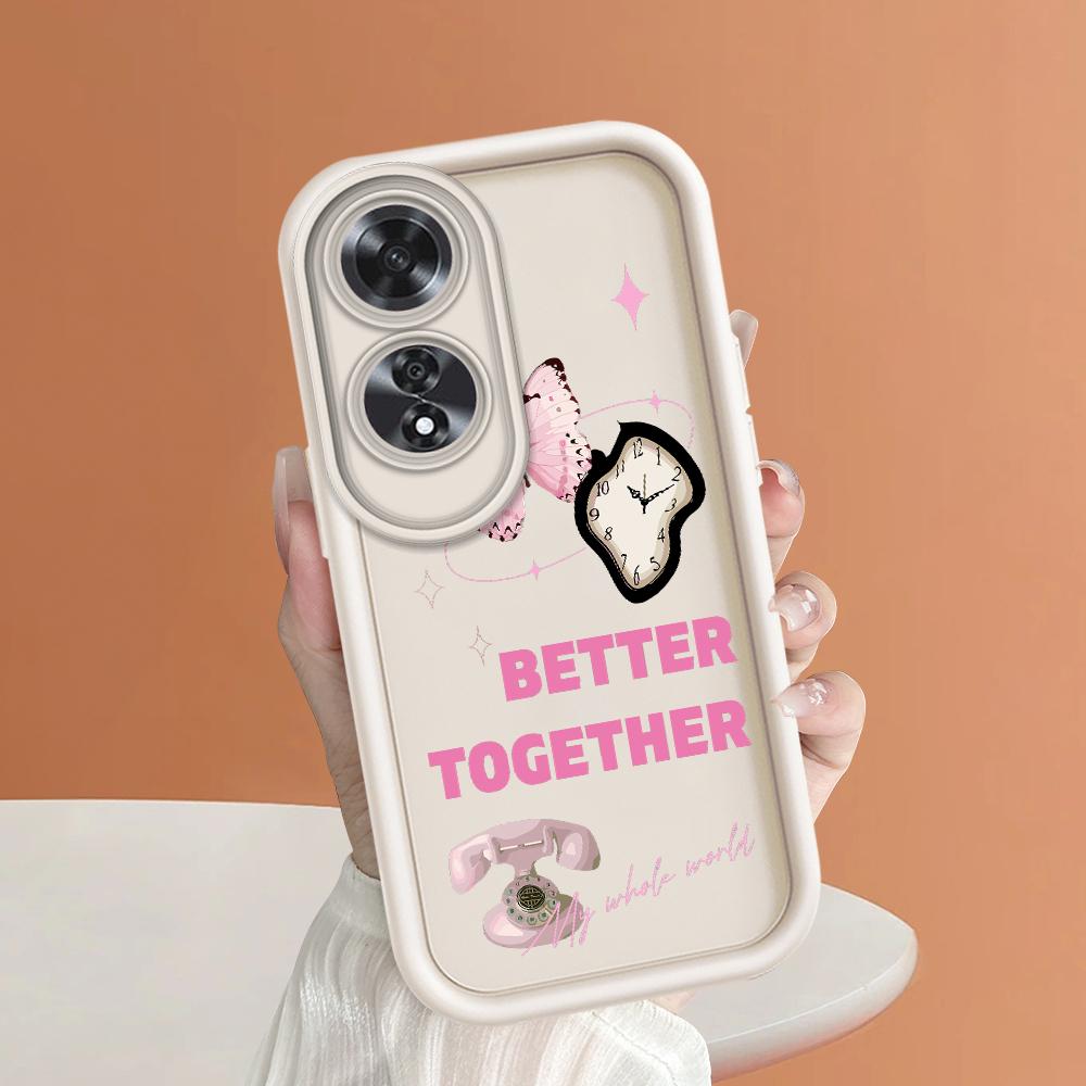 For Realme 11 11x 12x 12 Pro C21 C30 C33 C35 C65 OPPO A18 A38 A60 A96 Reno 10 11 12 Pro Cartoon Cute Butterfly Pattern Soft Silicone Phone Case