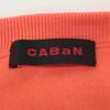 CABaN 39-02-34-02001 Orange Cotton x Cashmere Crew Neck Button Knit Cardigan tops XS OrangeUsed
