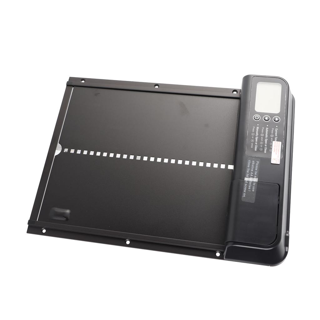 Automatic Chicken Coop Door with Timer Aluminum Alloy IP45 Waterproof LED Display Battery Powered