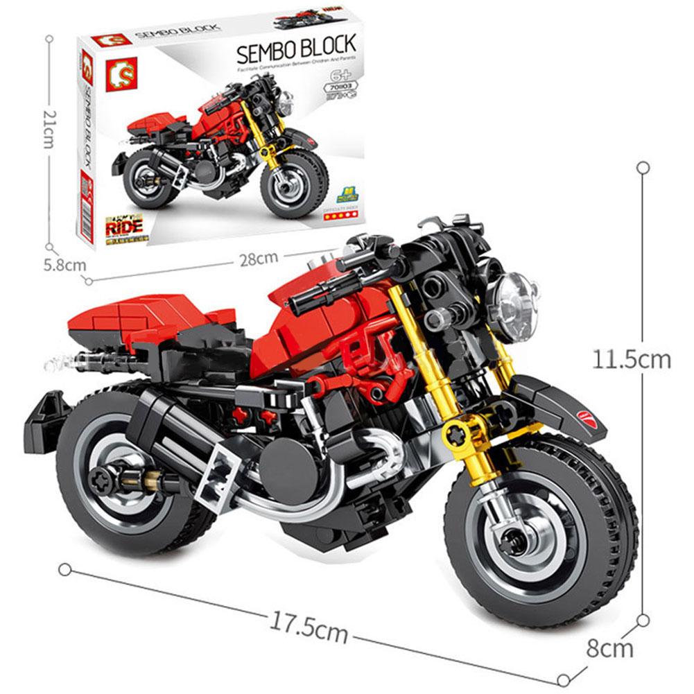 Motocross Building Blocks Toy Children Educational Assembled Off-road Racing Motorcycle Toys