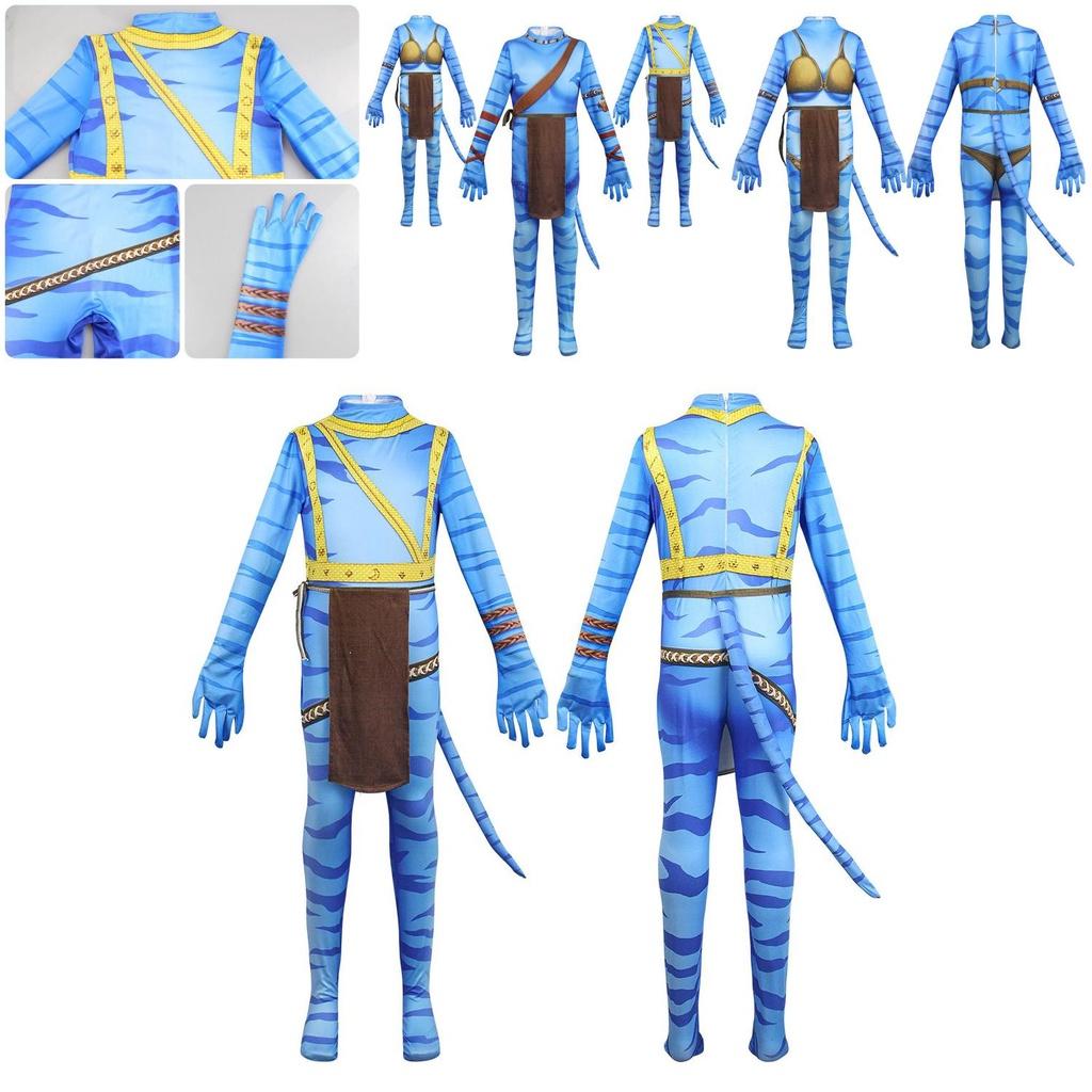 Avatar2 Jack Sully Neytiri Ronald Kids' Cosplay Christmas Stage Party Jumpsuit