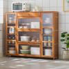 Modern Freestanding Storage Cabinet with Doors & Drawers