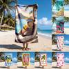 Lot de 1 serviette de plage Summer Vibes: Capybara Mignon, Scènes Côtières, Serviettes de Plage Imprimées Rétro & Fraîches