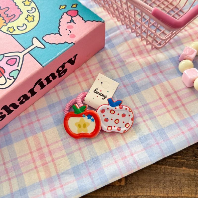 2Pcs/Set Resin Doodle BB Clips Funny Cute Fruit Hair Clips for Kids Non-Damage Gentle Hair Accessories for Girls Toddler Headwear Hair Accessories