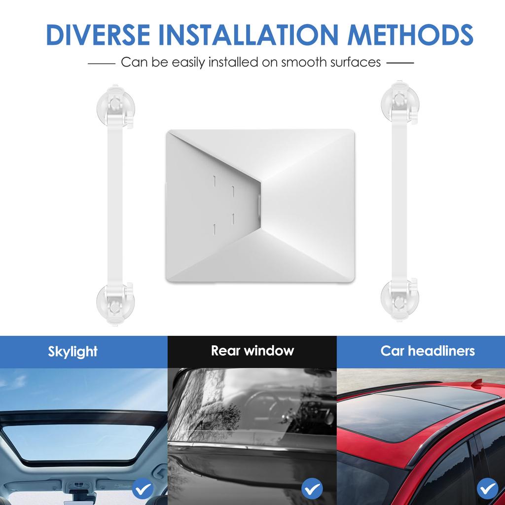 Sunroof Suction Cup Mount Aluminum Alloy Suction Cup Car Mount Portable Car Mounting Kit with Strong Suction Design for RVs