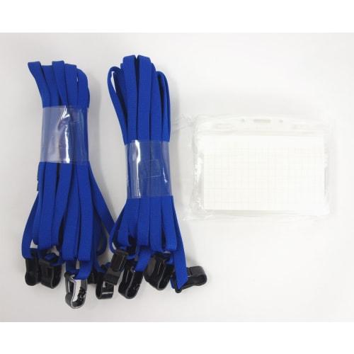 KOKUYO Hanging Name Tag Soft Case Blue 10 Pieces Nuff-S180-10B